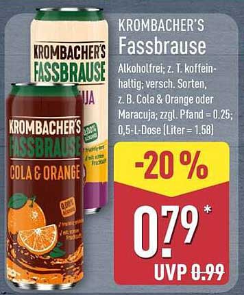 KROMBACHER'S Fassbrause