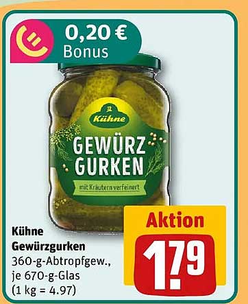 Kühne Gewürzgurken