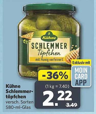 Kühne Schlemmertöpfchen versch. Sorten 580-mL-Glas