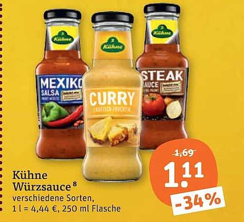 Kühne Würzsauce⁸ verschiedene Sorten, 250 ml Flasche