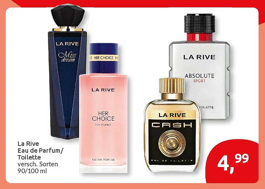 La Rive Eau de Parfum/Toilette versch. Sorten 90/100 ml