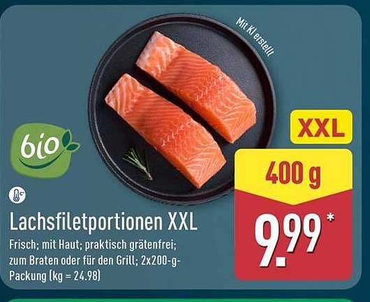 Lachsfiletportionen XXL