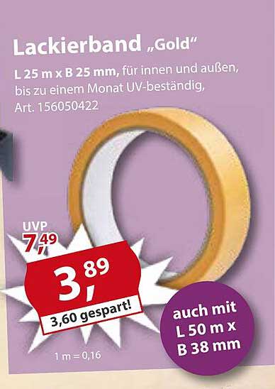 Lackierband „Gold“