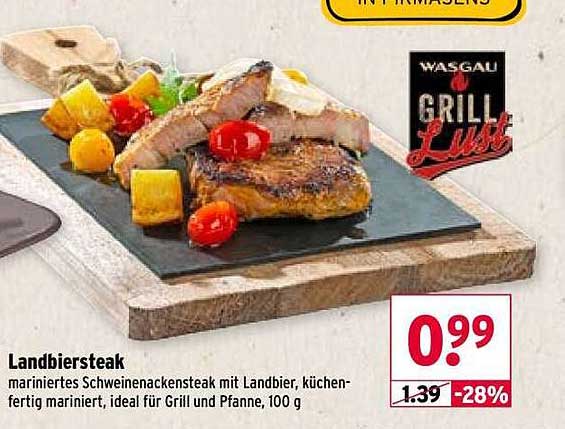 Landbiersteak