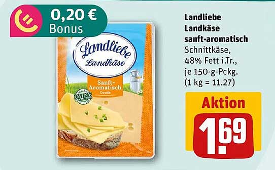 Landliebe Landkäse sanft-aromatisch