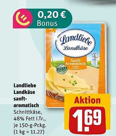 Landliebe Landkäse sanft-aromatisch