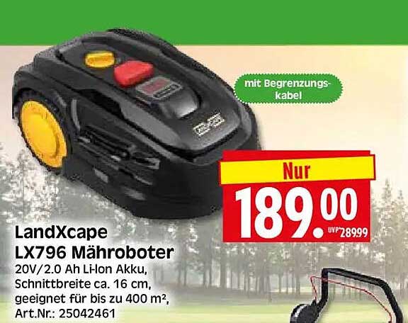 LandXcape LX796 Mähroboter