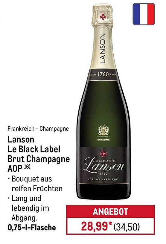 Lanson Le Black Label Brut Champagne AOP 16)