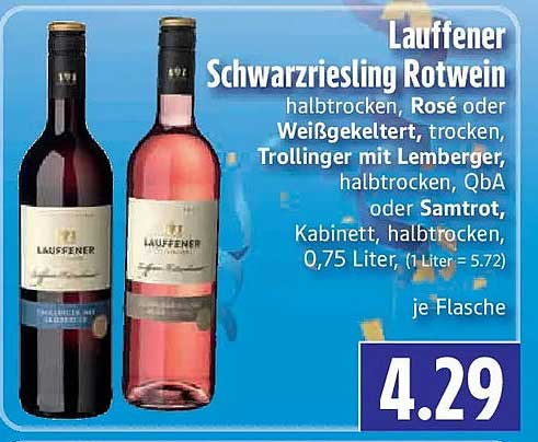 Lauffener Schwarzriesling Rotwein