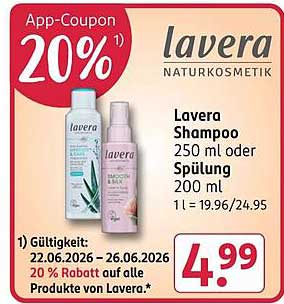 Lavera Shampoo 250 ml oder Spülung 200 ml