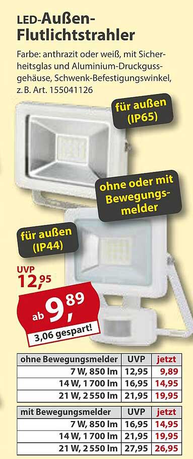 LED-Außen-Flutlichtstrahler