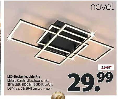 LED-Deckenleuchte Pro