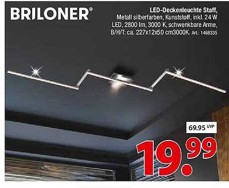 LED-Deckenleuchte Staff