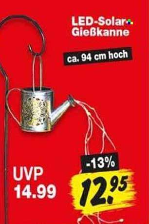 LED-Solar-Gießkanne ca. 94 cm hoch