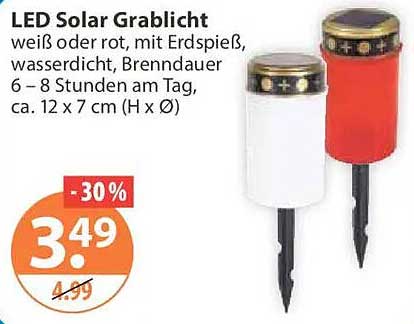 LED Solar Grablicht