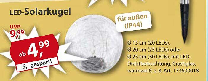 LED-Solarkugel