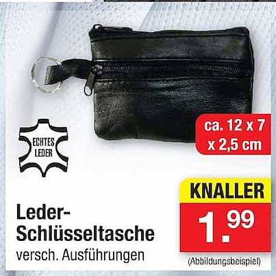 Leder-Schlüsseltasche