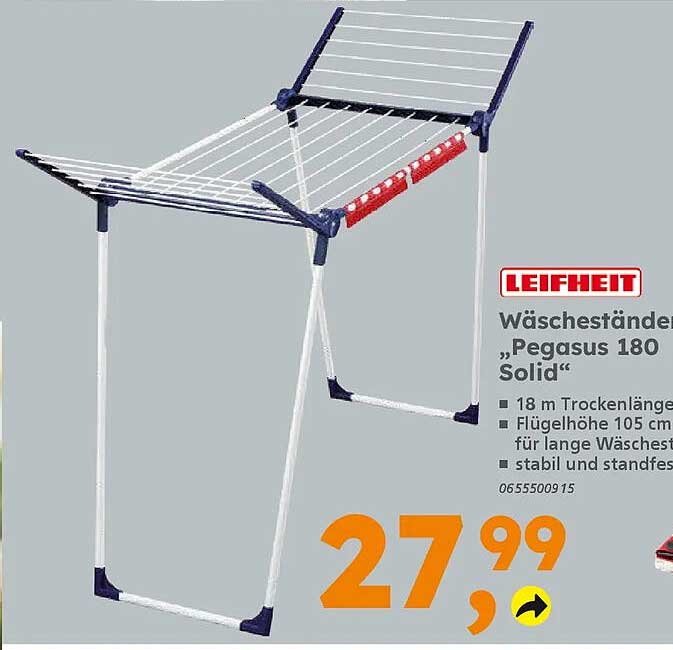Leifheit Wäscheständer „Pegasus 180 Solid“