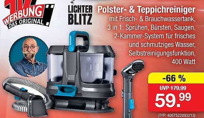 LICHTER BLITZ Polster- & Teppichreiniger