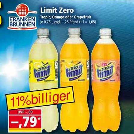 Limit Zero Tropic, Orange oder Grapefruit