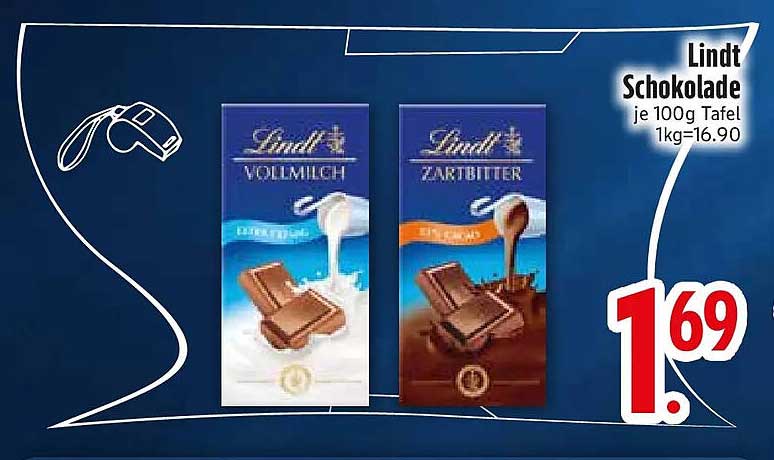 Lindt Schokolade je 100g Tafel