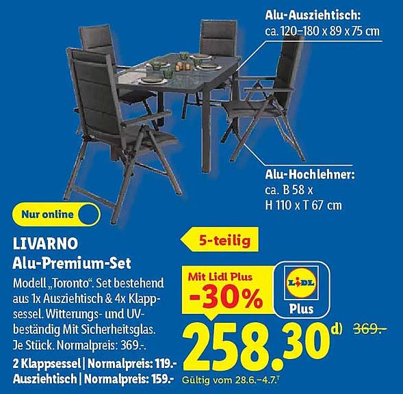 LIVARNO Alu-Premium-Set