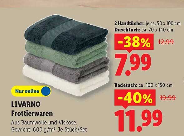 LIVARNO Frottierwaren
