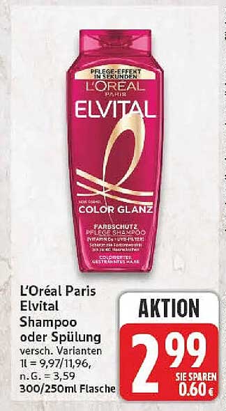 L'Oréal Paris Elvital Shampoo oder Spülung