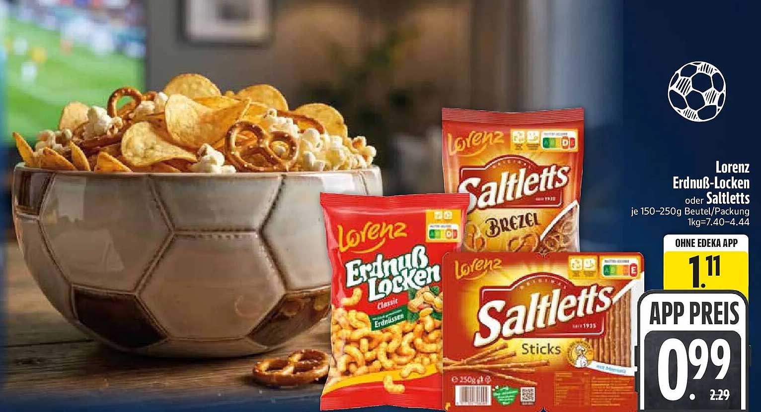 Lorenz Erdnuss-Locken oder Saltletts