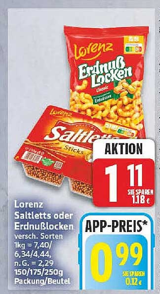 Lorenz Saltletts oder Erdnusslocken