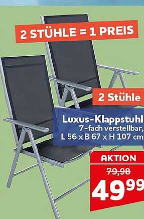 Luxus-Klappstuhl