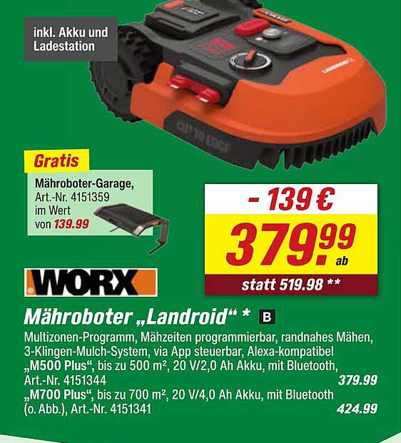 Mähroboter „Landroid“ * B