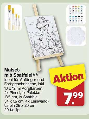 Malset mit Staffelei**