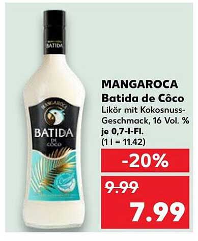 MANGAROCA Batida de Côco
