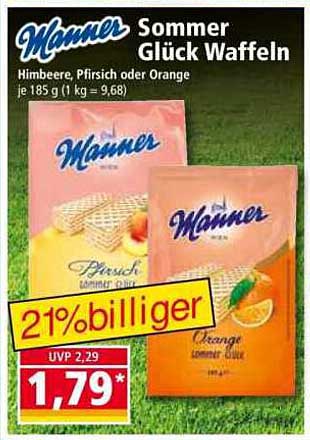 Manner Sommer Glück Waffeln