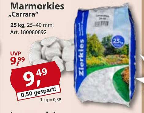 Marmorkies „Carrara“