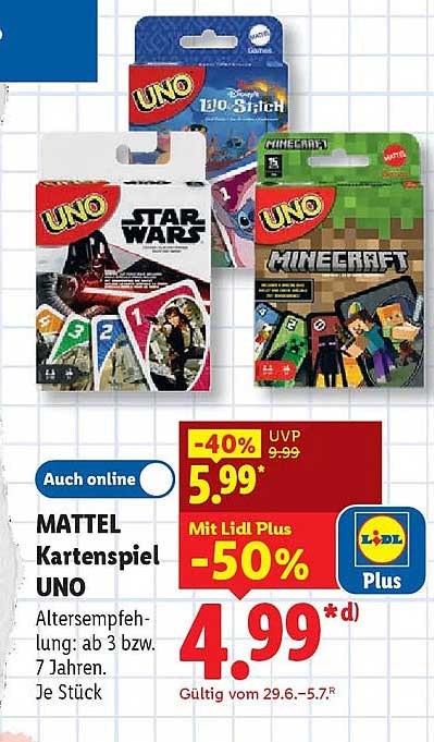 MATTEL Kartenspiel UNO