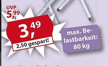 max. Belastbarkeit: 80 kg