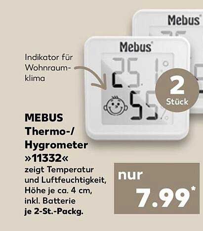 MEBUS Thermo-/Hygrometer »11332«