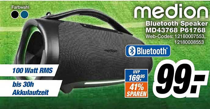 medion Bluetooth Speaker MD43768 P61768