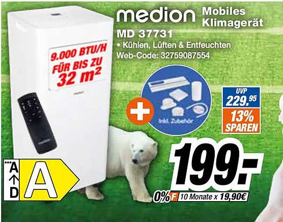 medion Mobiles Klimagerät MD 37731