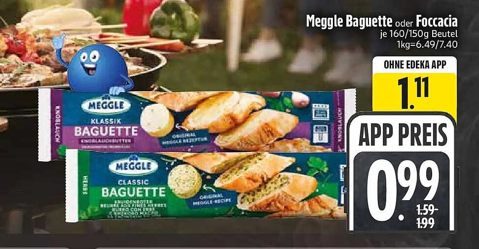 Meggle Baguette oder Focaccia