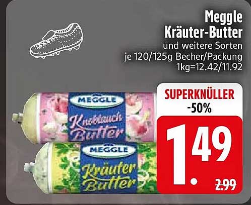 Meggle Kräuter-Butter und weitere Sorten