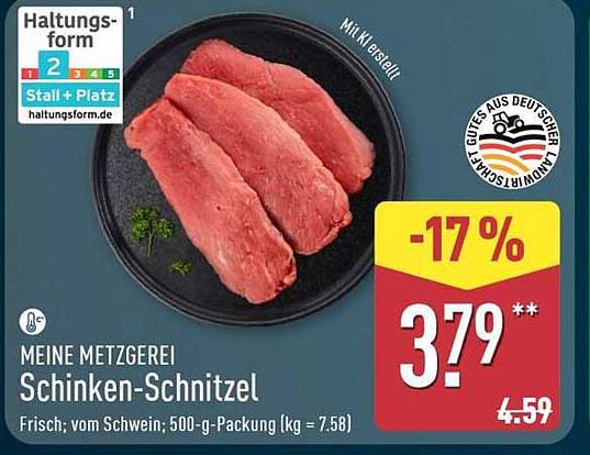 Meine Metzgerei Schinken-Schnitzel
