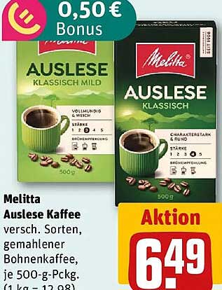 Melitta Auslese Kaffee