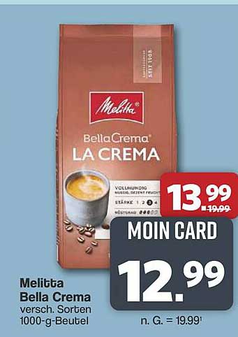 Melitta Bella Crema versch. Sorten 1000-g-Beutel