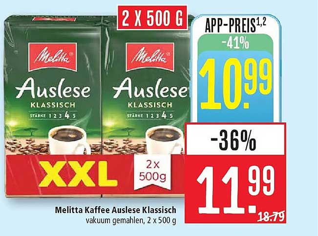 Melitta Kaffee Auslese Klassisch