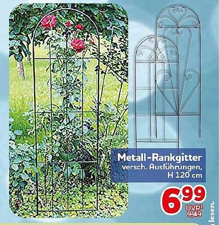 Metall-Rankgitter versch. Ausführungen, H 120 cm