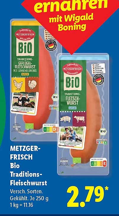 METZGER-FRISCH Bio Traditions-Fleischwurst
