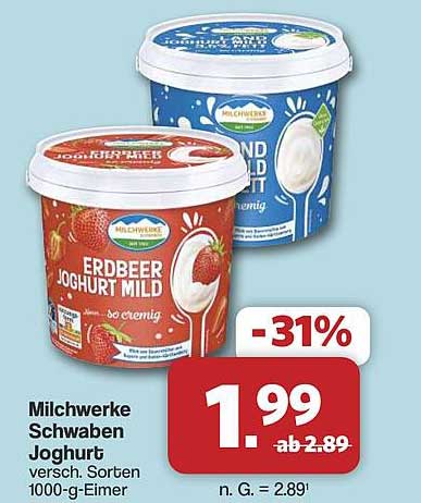 Milchwerke Schwaben Joghurt